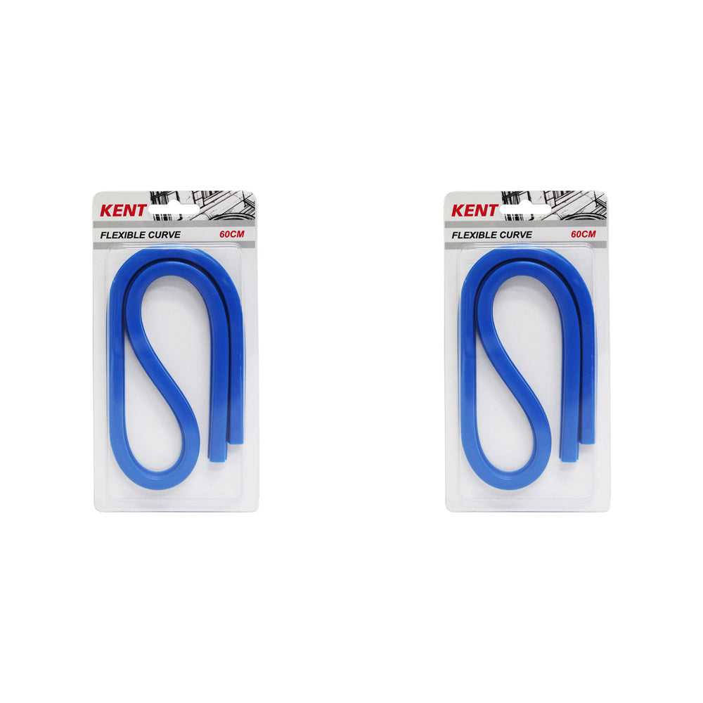 Kent Flexible Curve 600mm Home/School Technical Drawing/Graphic Design (2 Pack)