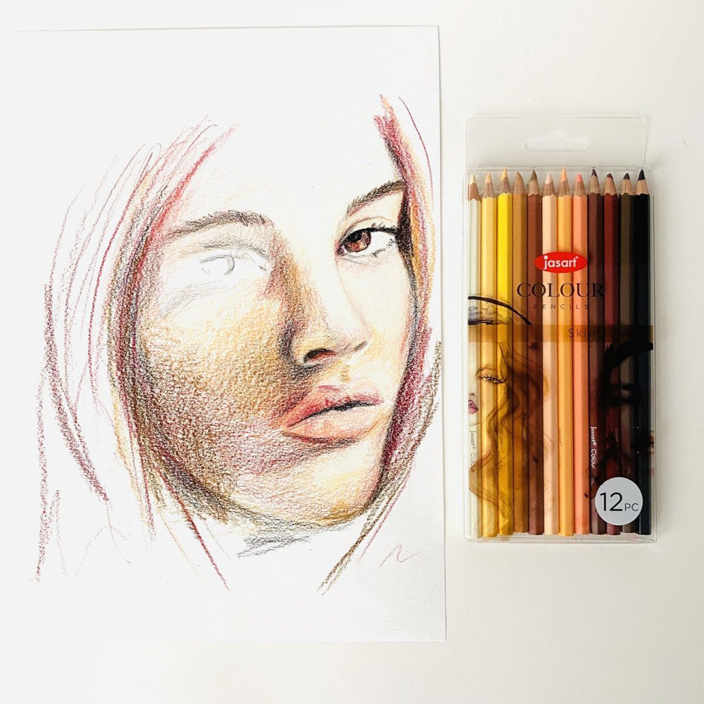 Jasart Studio School Artist Art/Craft Colour Pencil Set Non-Toxic Metallic (12 Pieces) — image 5