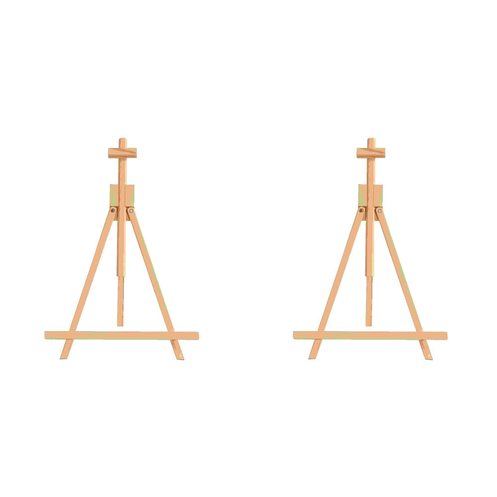 Jasart Academy Tabletop Display Canvas Easel Stand 90cm - Natural (2 Pack)