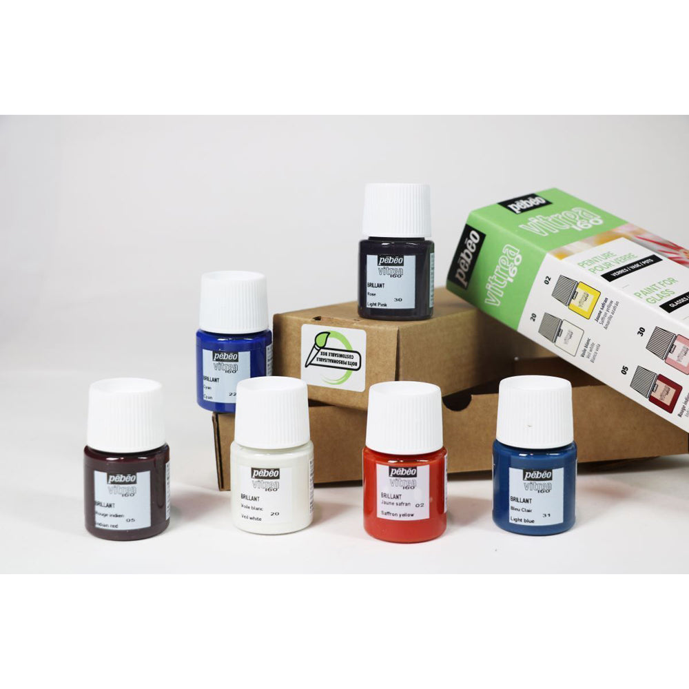 Pebeo Vitrea 160 Gloss Paint 20ml Set B Creative Art Painting Medium (6 Pieces) — image 2