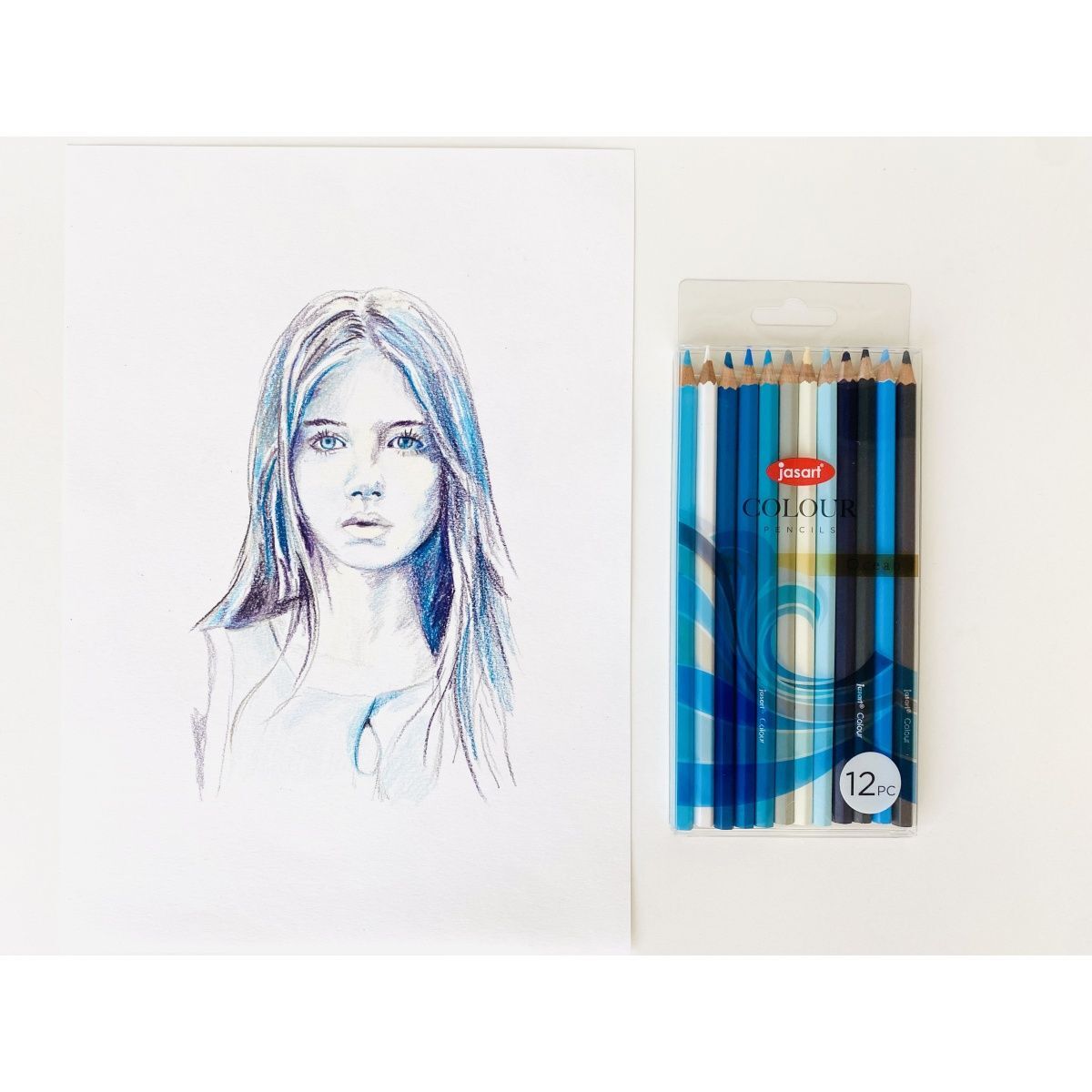Jasart Studio School Artist Art/Craft Colour Pencil Set Non-Toxic Pastel (24 Pieces) — image 3