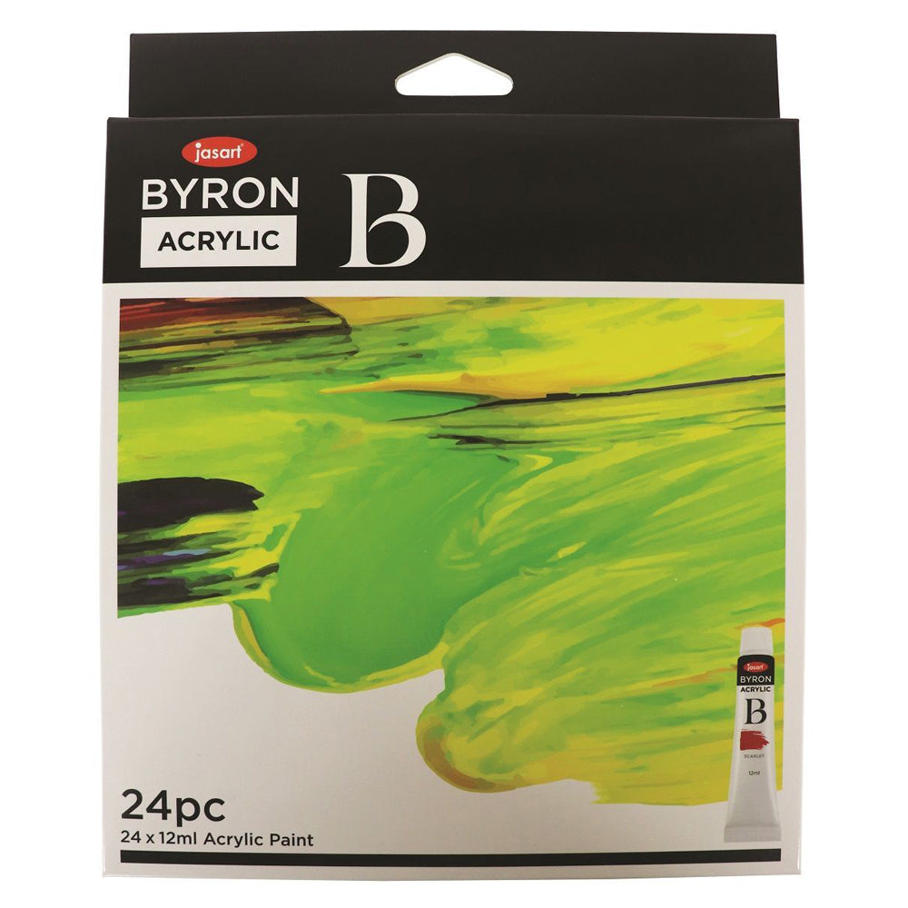 Jasart 24pc Jasart Byron 12ml Acrylic Colour Paint Set Art/Craft Canvas Painting (2 Pack) — image 2