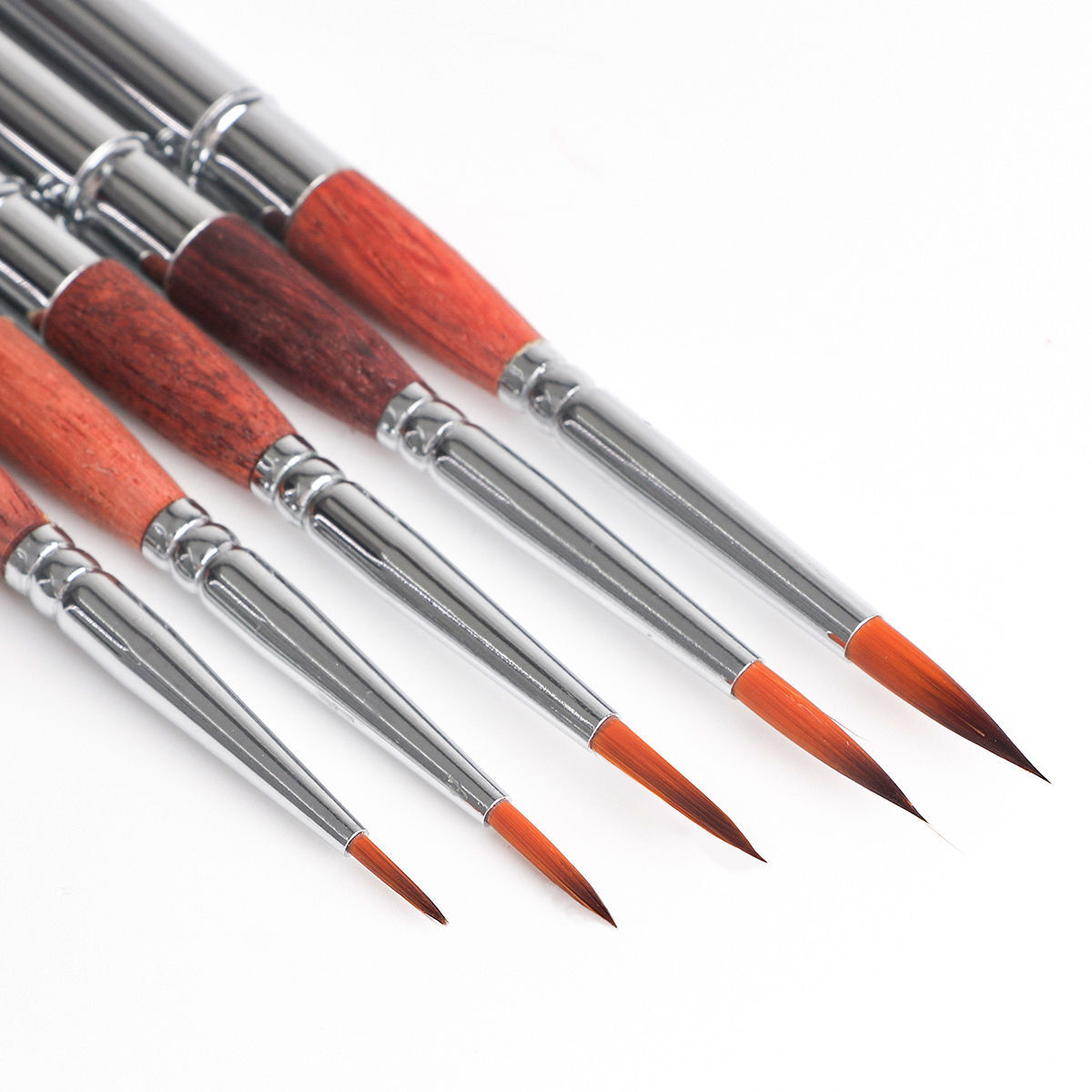Jasart Watercolour Brush Set w/ Pocket Travel Case - Black (5 Pieces) — image 3