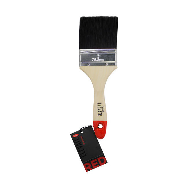 Jasart Elevate Red Synthetic Art Painting Flat Mix Brush 3"/75mm BLK Bristle (4 Pack) — image 2
