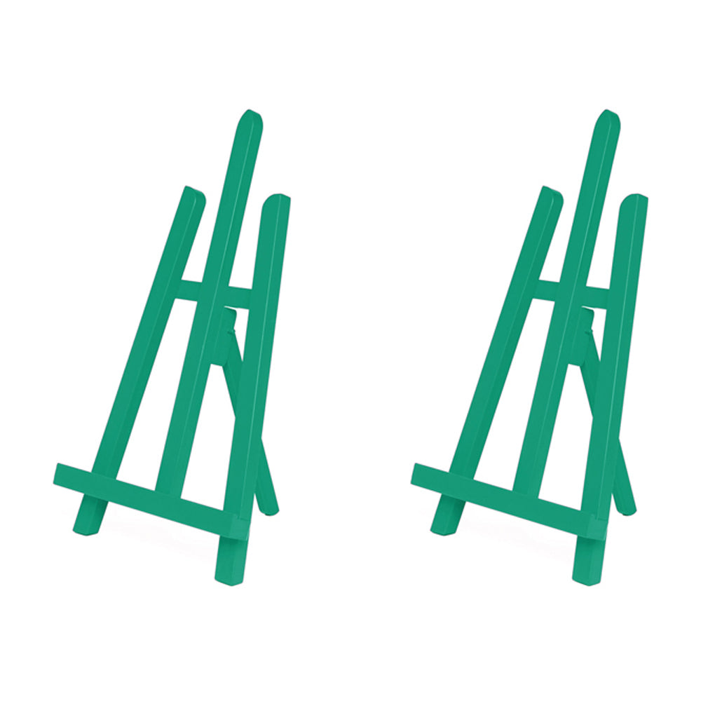 Jasart Tabletop Painting Colour Easel 29x40cm - Green (2 Pack)