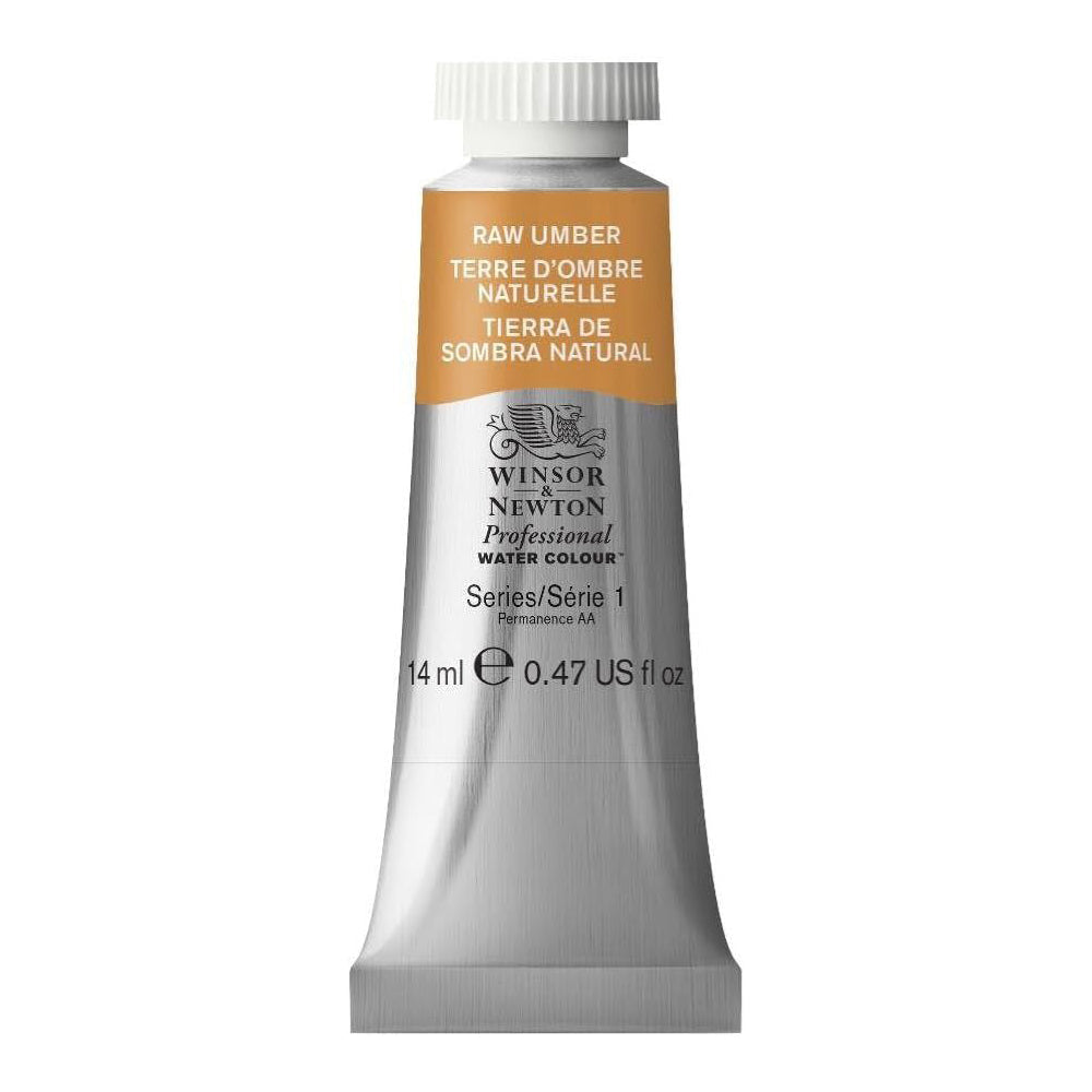 Winsor and Newton 14ml Professional Watercolour Artist Paint Raw Umber S1 (2 Pack) — image 2