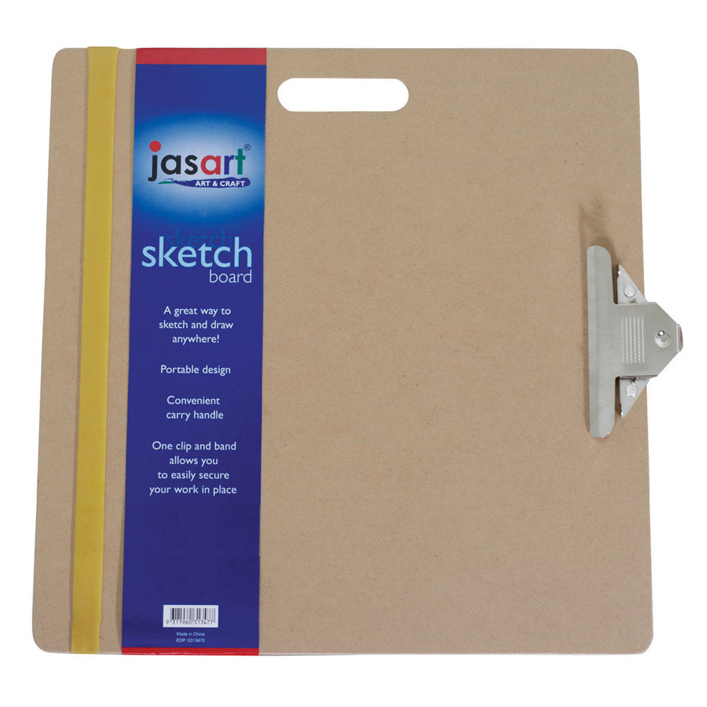Jasart Artist 26x23in Portable Sketch Easel Craft Writing Board w/ Cutout Handle