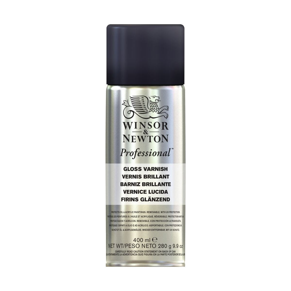 Winsor & Newton 400ml Professional Aerosol Varnish Oil Painting Protection Gloss