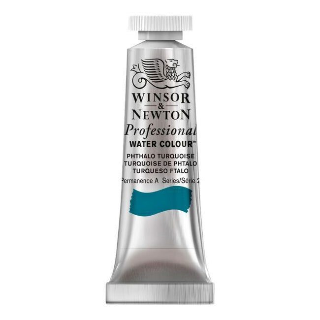 Winsor and Newton 14ml Professional Watercolour Paint Phthalo Turquoise S2 (2 Pack) — image 2