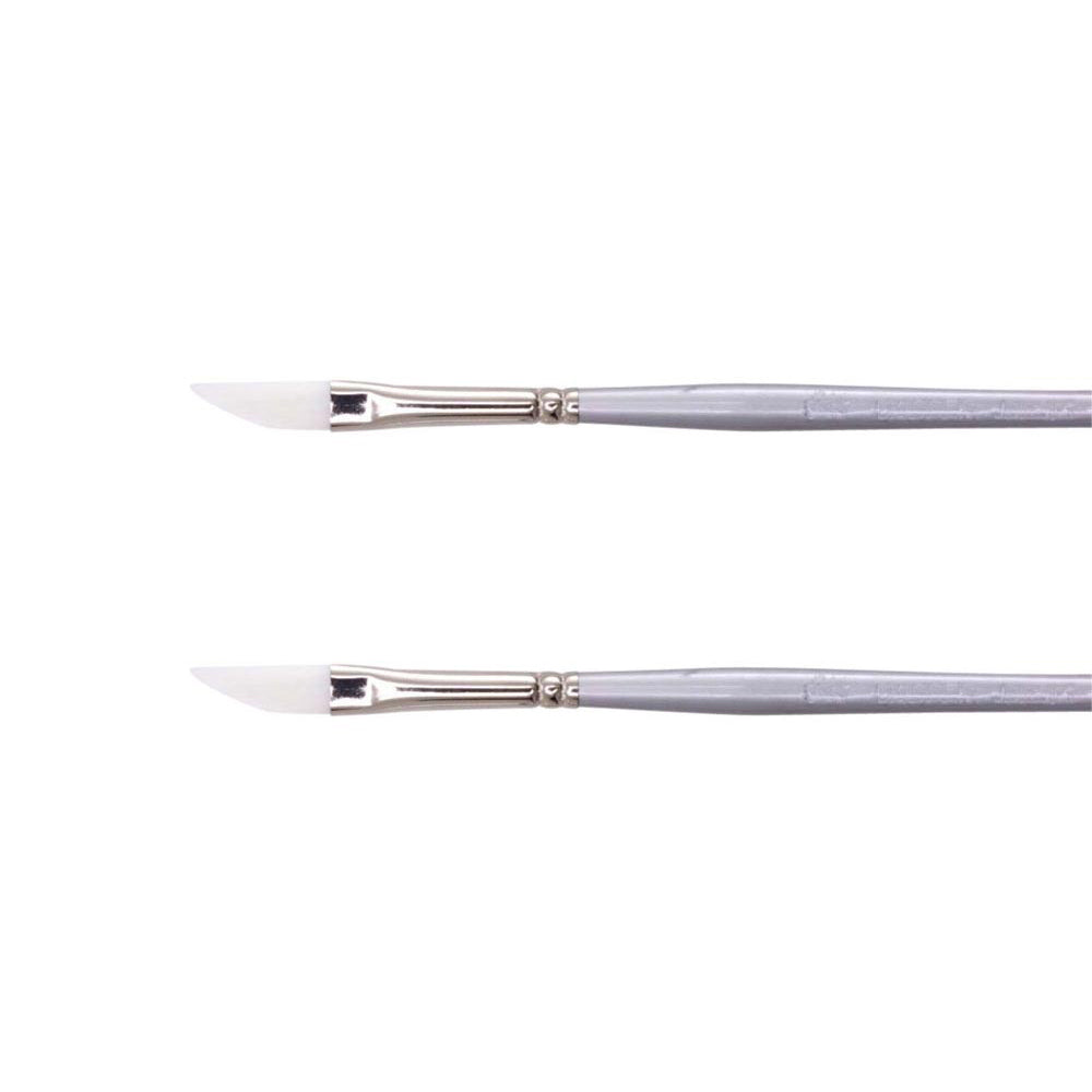 Jasart White Taklon Dagger Art Painting Brush - Size 1/8 (2 Pack)