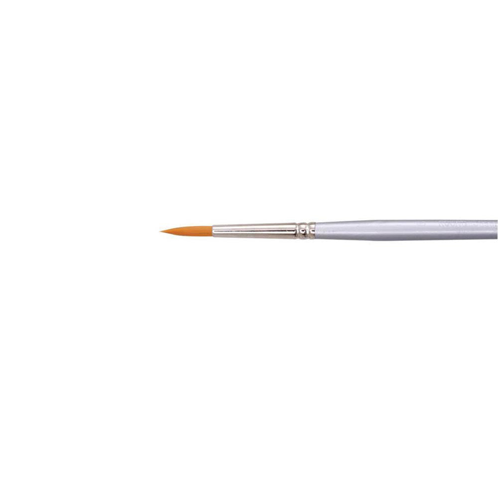 Jasart Hangsell Synthetic Hair Gold Taklon Round Brush Fine Detailing Size 2/0