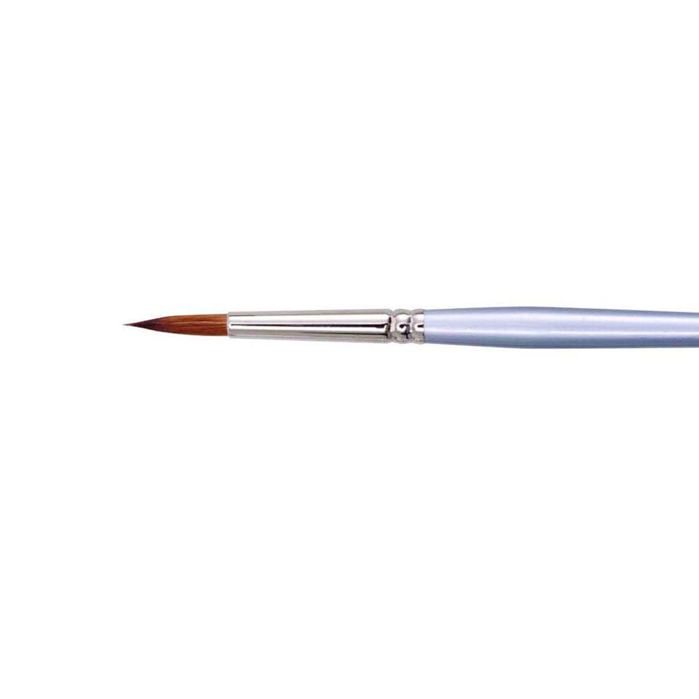 Jasart Round Size 2 Paint Brush Needle-Fine Point Oil/Watercolour Red Sable (2 Pack) — image 2