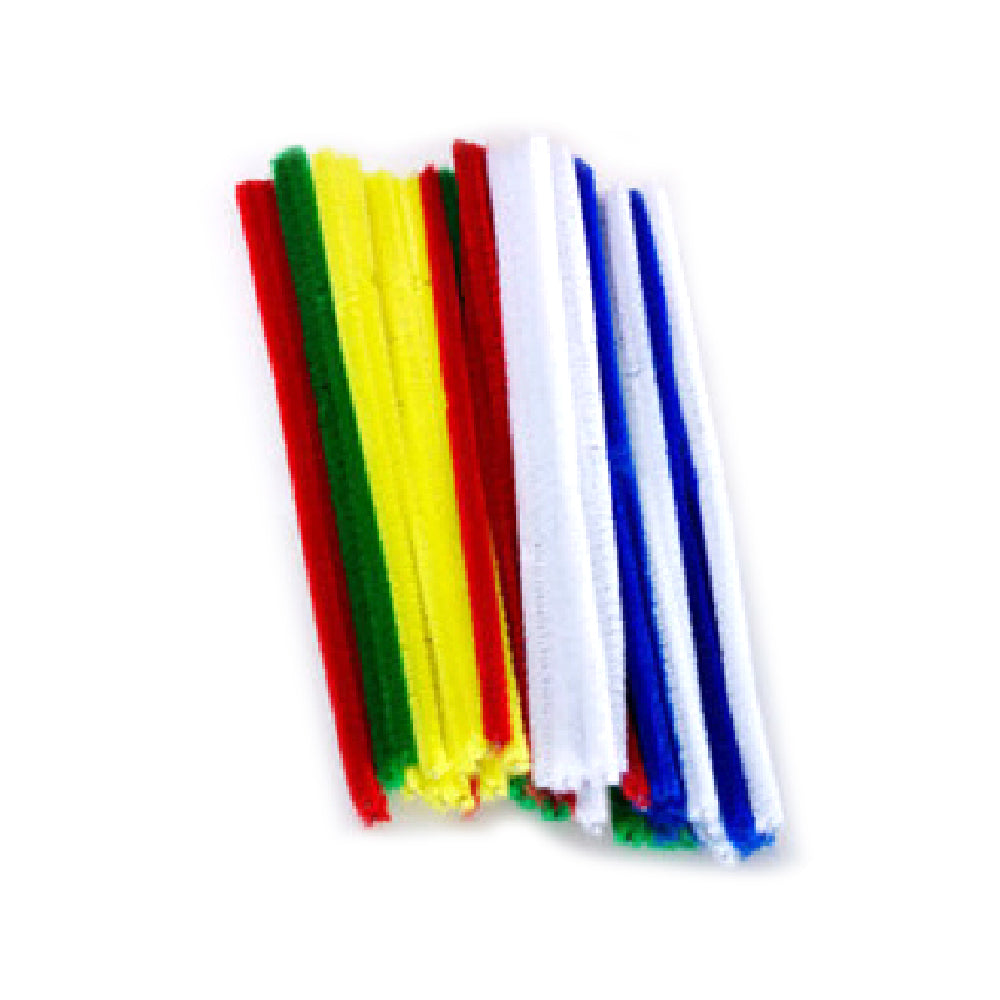 Jasart 50pc Jasart Pipe Cleaners Kids/Children Art/Craft Chenille Stem Assorted (6 Pack) — image 2