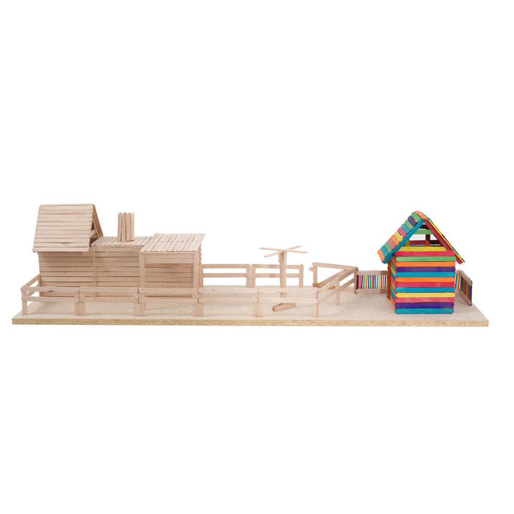 Jasart Wooden Popsticks/Popsicle Sticks Art/Craft Kids Activity Plain (1000 Pieces) — image 2