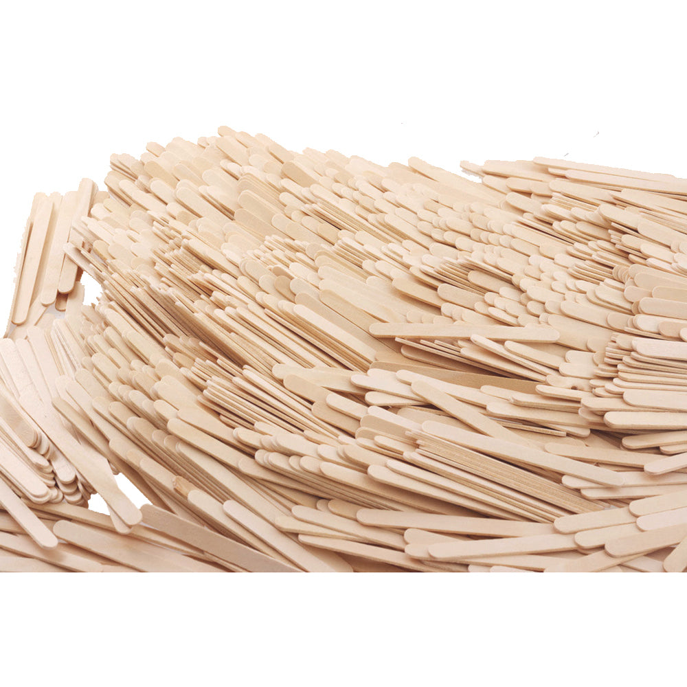 Jasart 1000pc Jasart Wooden Popsticks/Popsicle Sticks Art/Craft Kids Activity Plain (6 Pack)