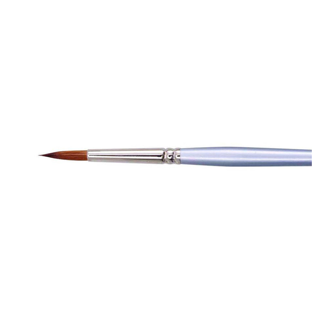 Jasart Round Size 0 Paint Brush Needle-Fine Point Oil/Watercolour Red Sable