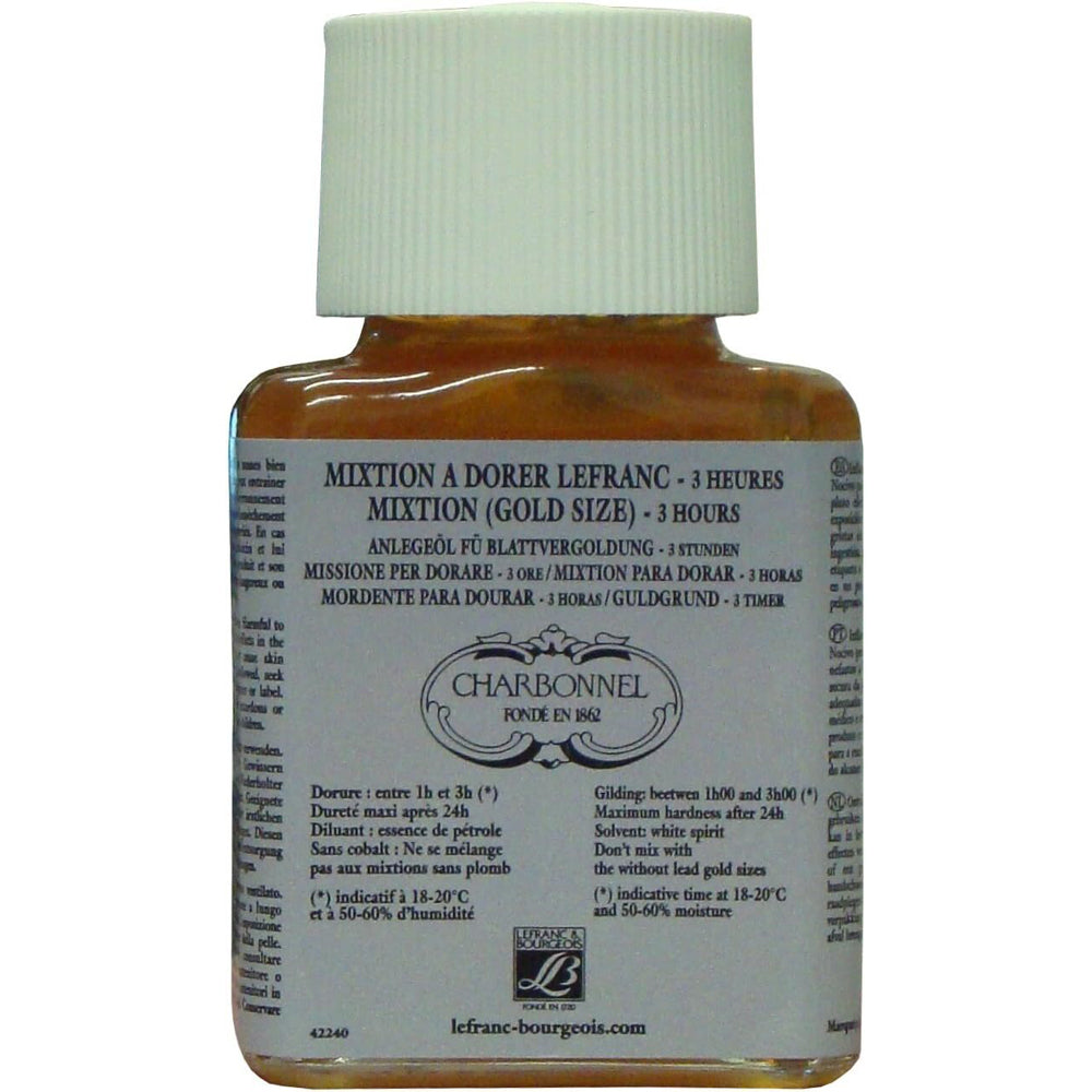 Charbonnel 75ml Oil Based Gilding Mix 3H Lead Free DIY Restoration Gold Size