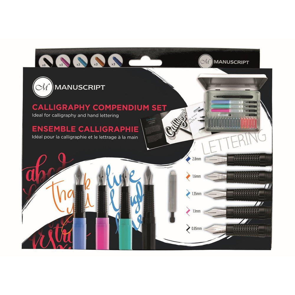 Manuscript Calligraphy Lettering Compendium Set Creative Arts And Craft Drawing
