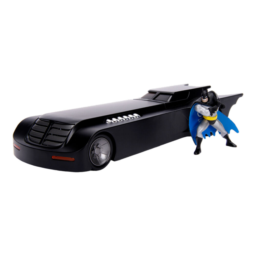Jada Toys Batman Animated Series Batman w/ Batmobile 1:24 Scale Die-Cast Vehicle Toy