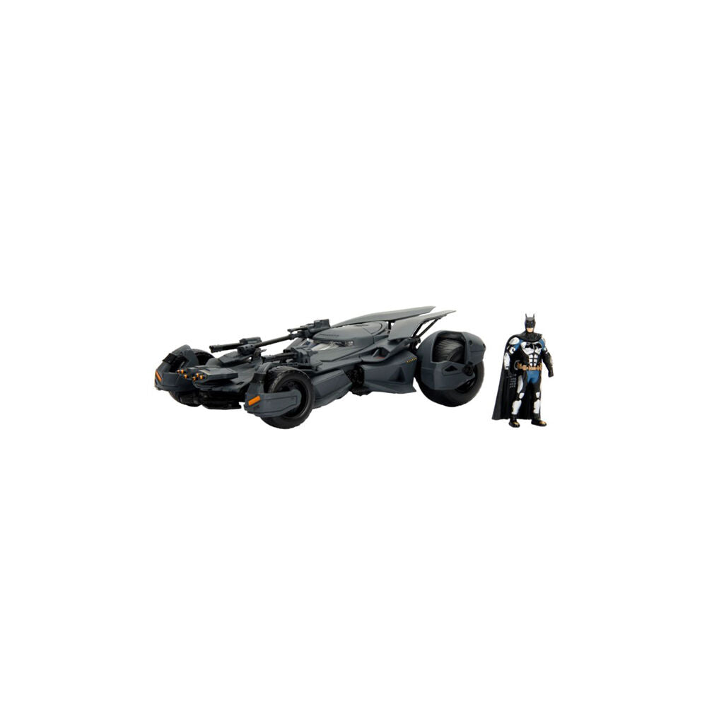Jada Toys Justice League 2017 Batman w/ Batmobile 1:24 Scale Die-Cast Vehicle Toy