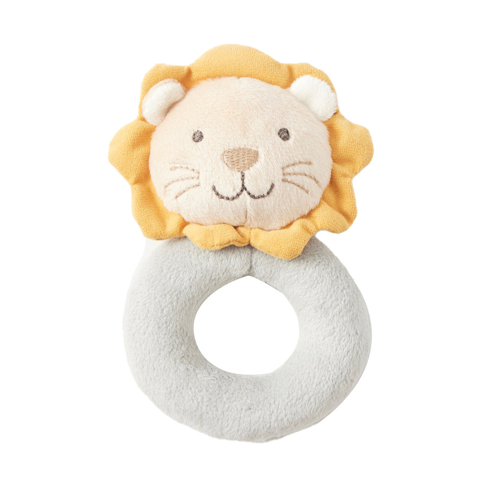 Jiggle & Giggle Plush Lion Rattle Soft Play Baby/Infant Kids Sensory Toy 0m+