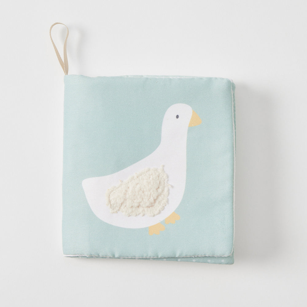 Jiggle & Giggle Plush Goose Book Baby/Toddler Activity Sensory Playing Toy — image 2
