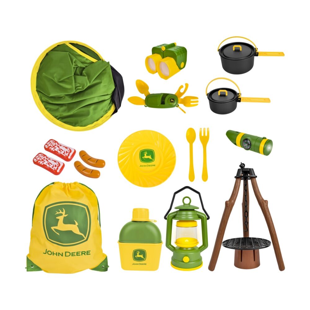 John Deere 18Pc Pop-Up Camping Set w/Interactive Fire Pit & Accessories 5y+ (18 Pieces) — image 2