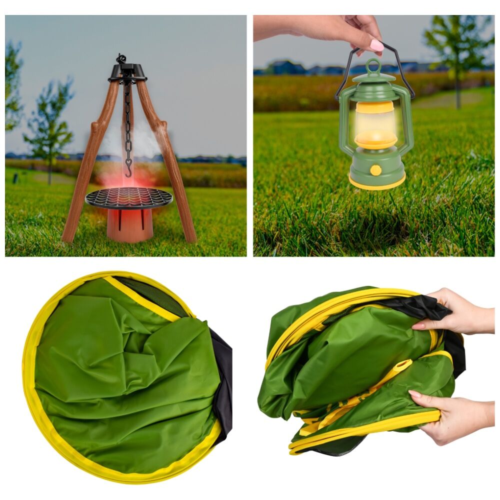 John Deere 18Pc Pop-Up Camping Set w/Interactive Fire Pit & Accessories 5y+ (18 Pieces) — image 4