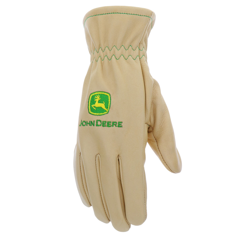John Deere Women's Water Resistant 100% Grain Leather Gloves