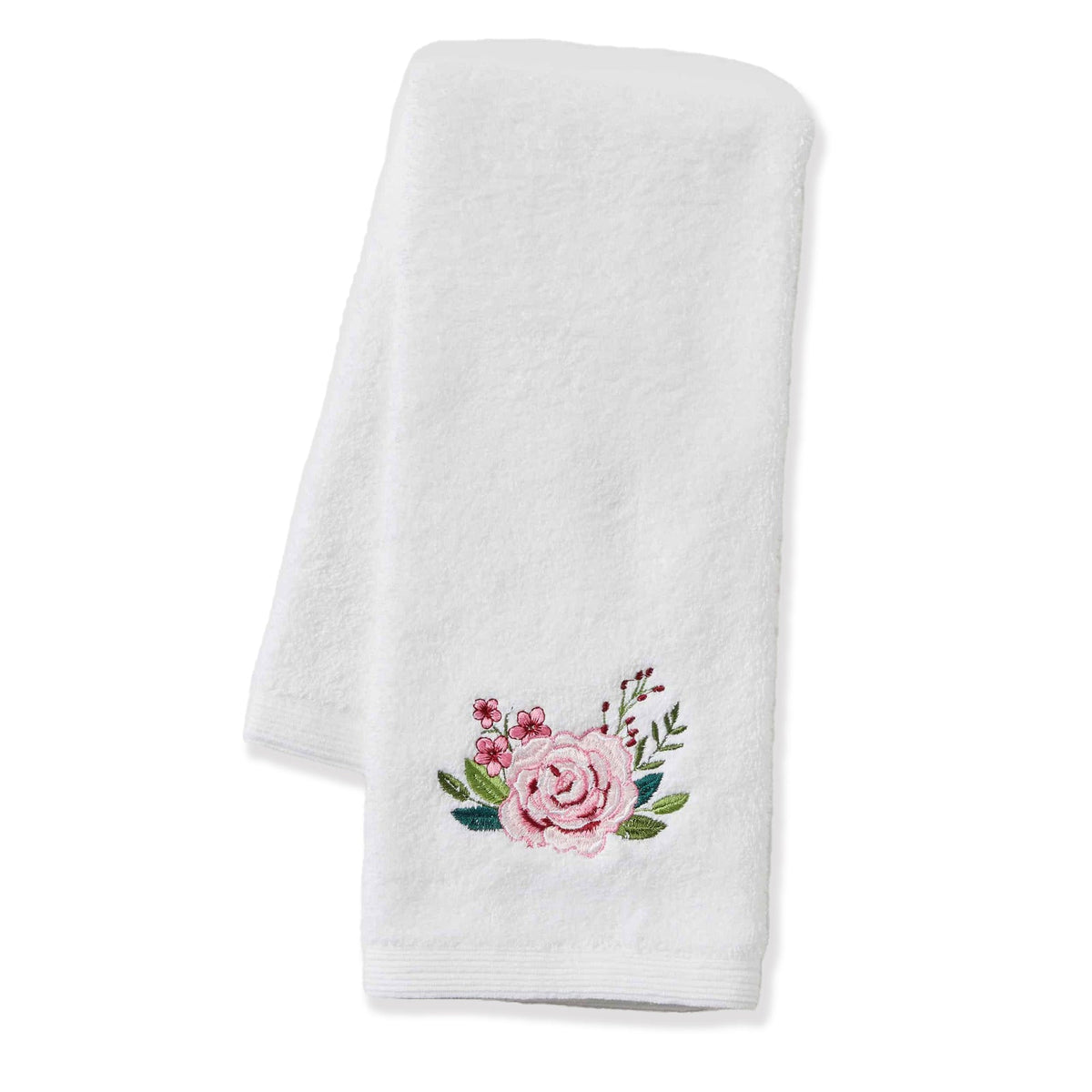 Pilbeam Living Twilight Rose 42x65cm Cotton Soft Hand Towel Washer Cloth White