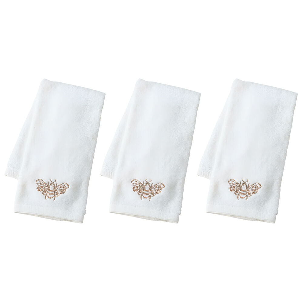 Pilbeam Living Beebee Hand Towel Absorbent Cloth 100% Cotton White 65cm (3 Pack)