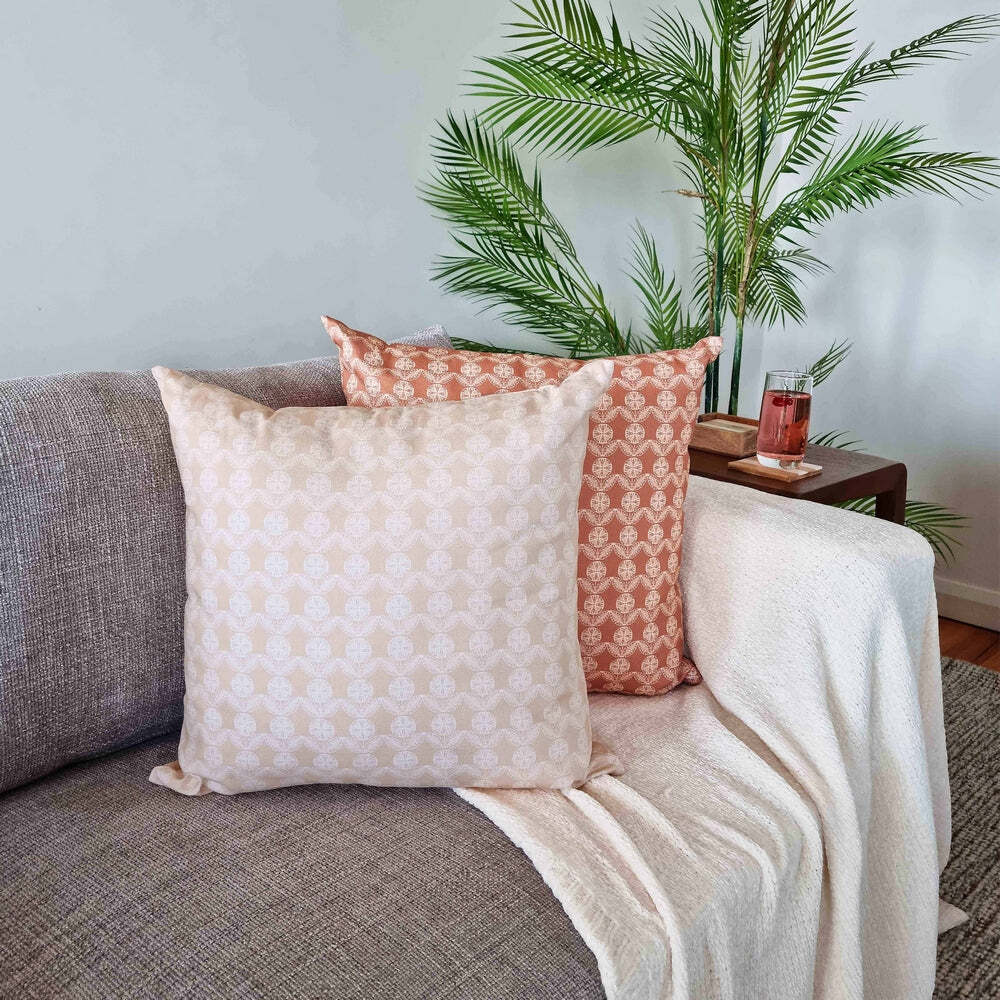 J. Elliot J.Elliot Nella 50cm Cotton Cushion Square Home Decorative Pillow Ivory/Oatmeal — image 4