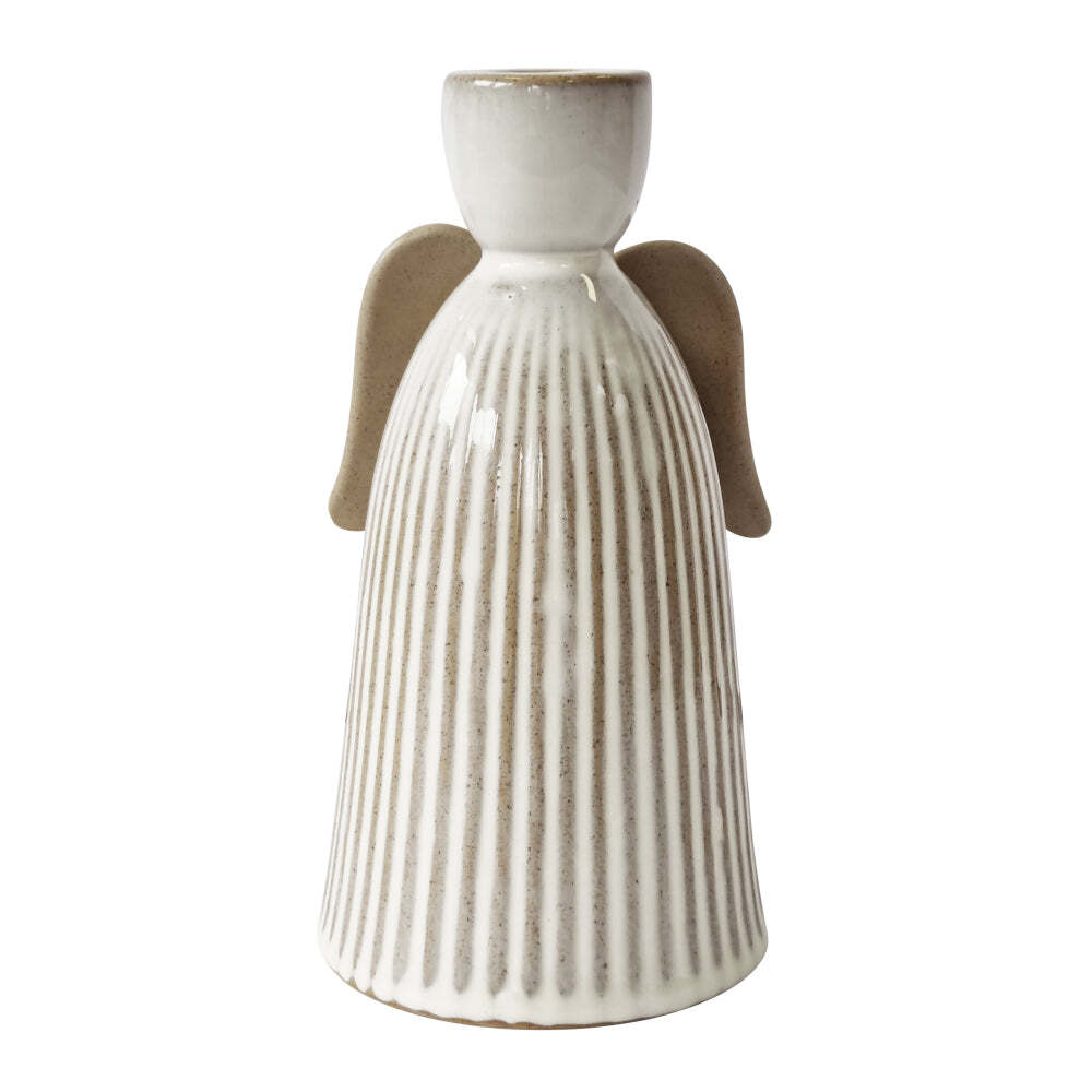 J. Elliot J.Elliot Home Anna Christmas Angel Candle Holder White & Natural