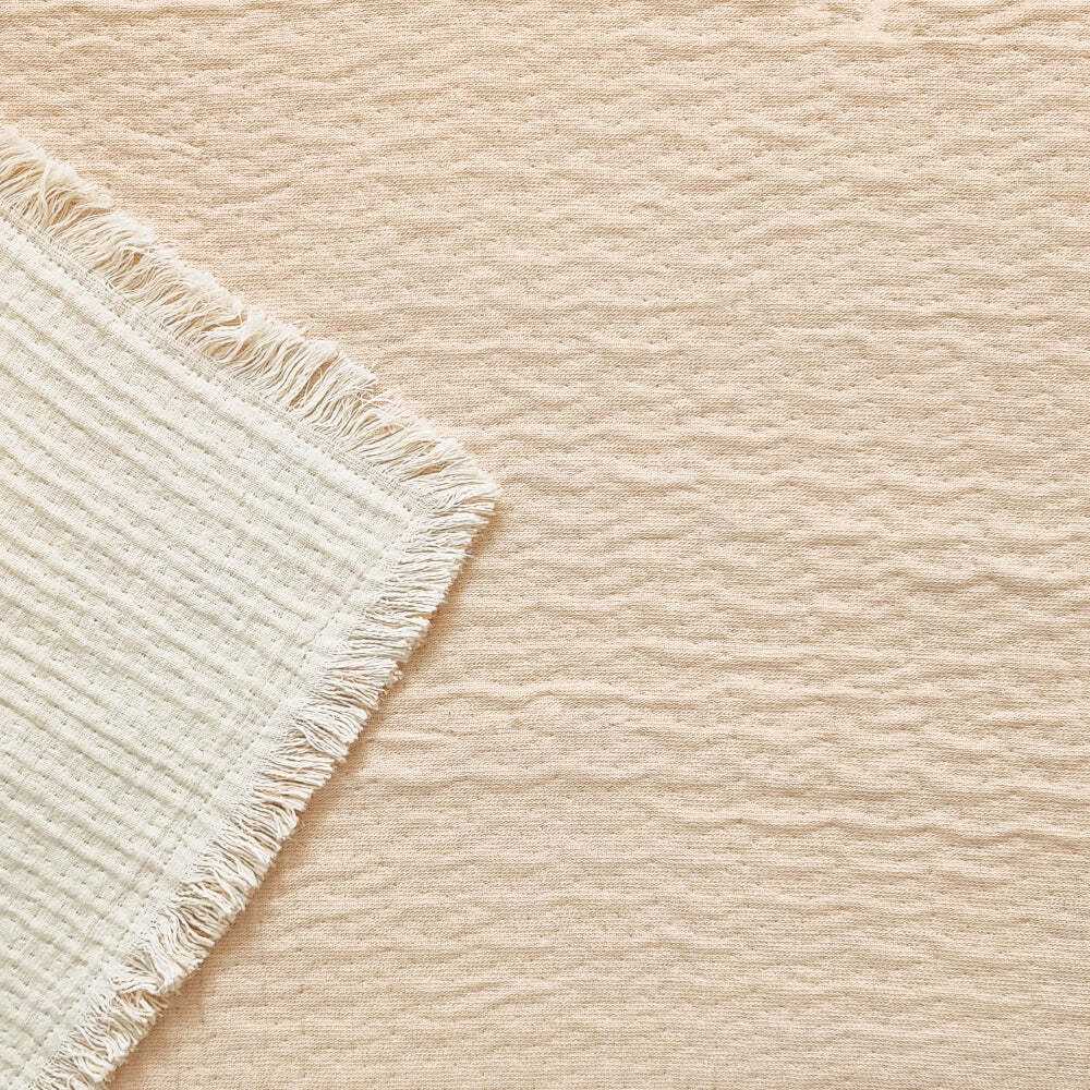 J. Elliot J.Elliot Home Hayley 130x160cm Cotton Throw Blanket Decor Warm Taupe & Cream — image 4