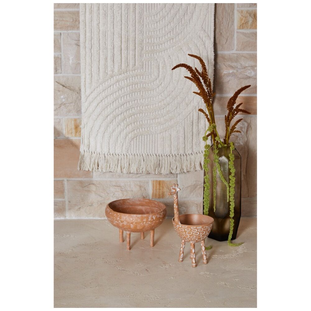 J.Elliot Home 18x17x13cm Terracotta Mara Round Decorative Bowl w/ Legs — image 2