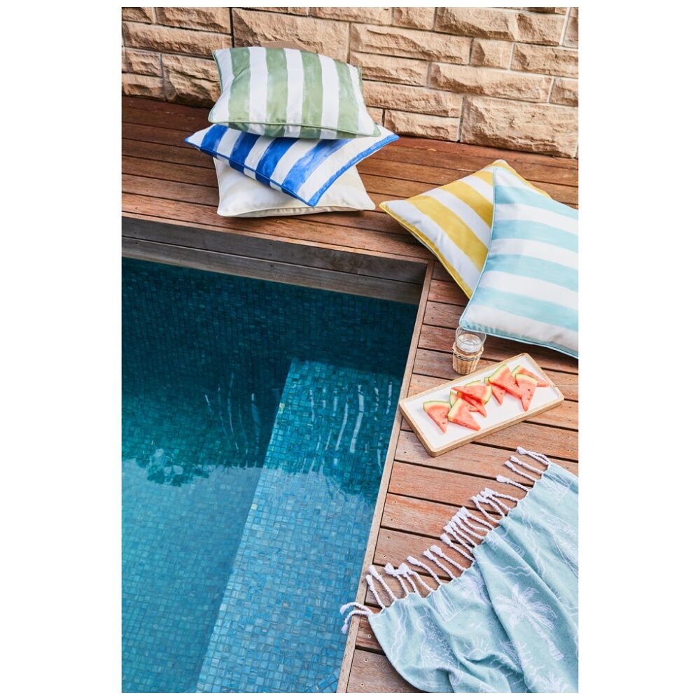 J.Elliot Home 50x50x12cm Tuscan Yellow Positano Outdoor Cushion Pillow Decor — image 4