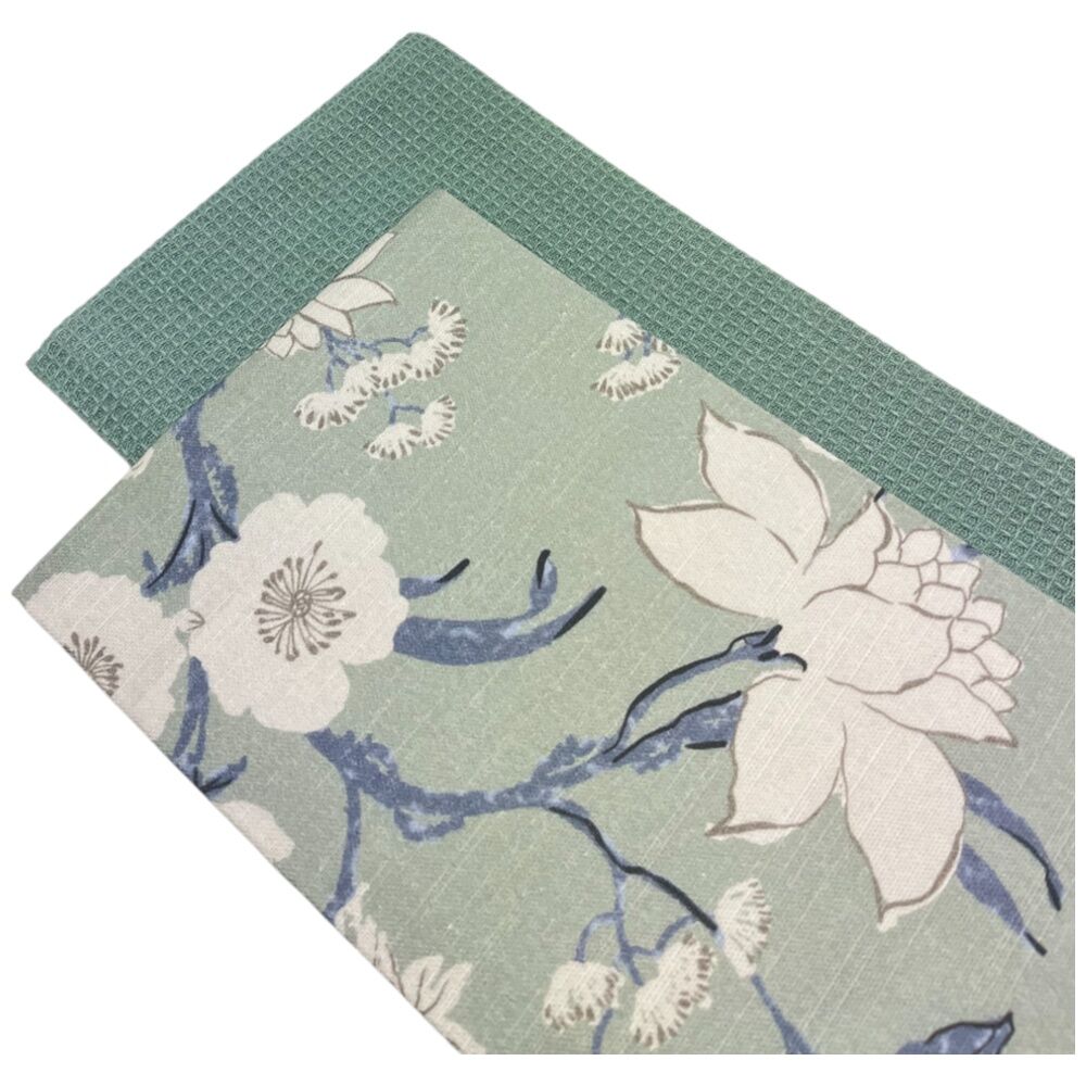 J.Elliot Home Nordhem Tea Towels 50x70x0.2cm Blue Grey Floral Multi (2 Pieces) — image 3