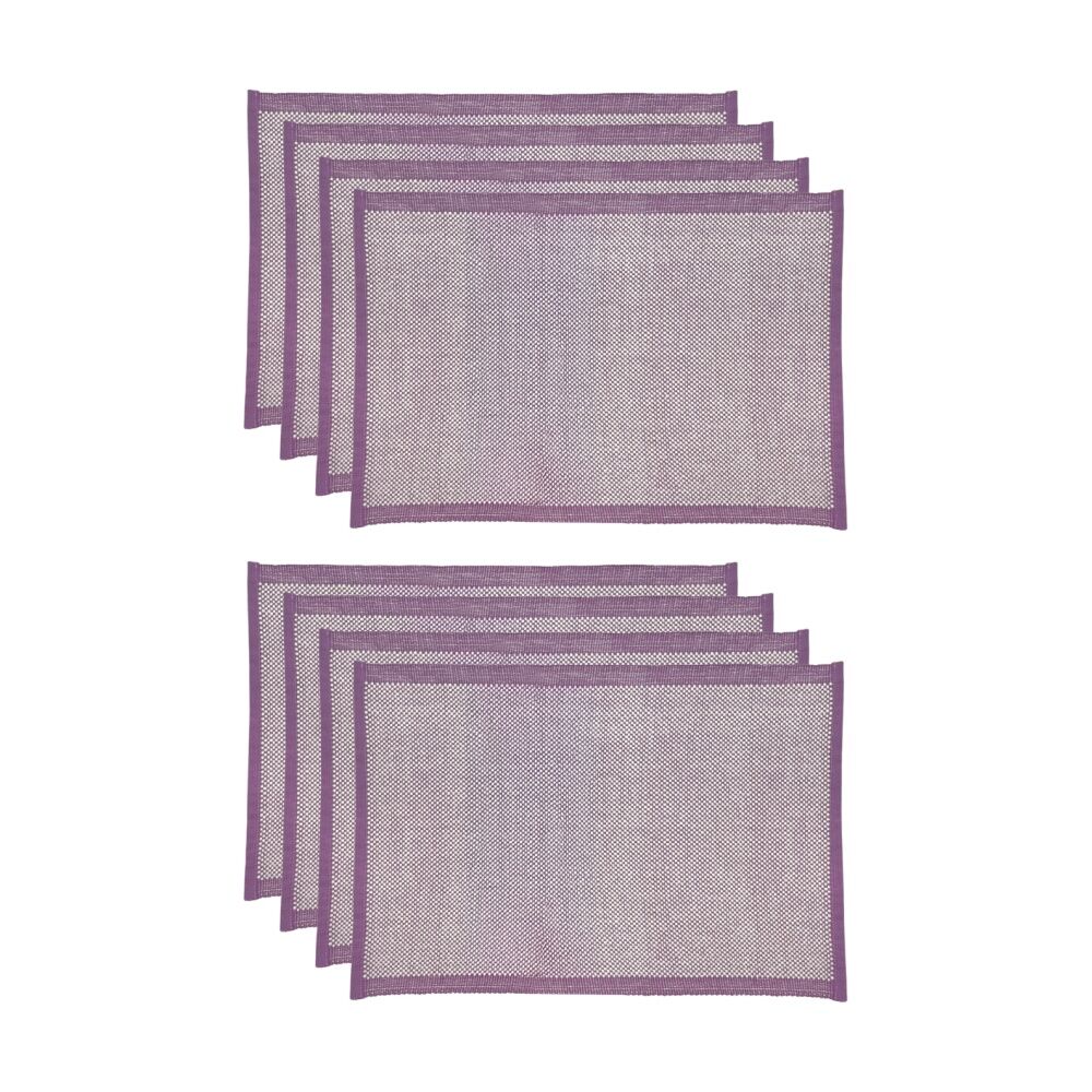 J.Elliot Home 4pc J.Elliot Home Heureuse Table Placemats Set 33x48x1cm Purple (2 Pack)