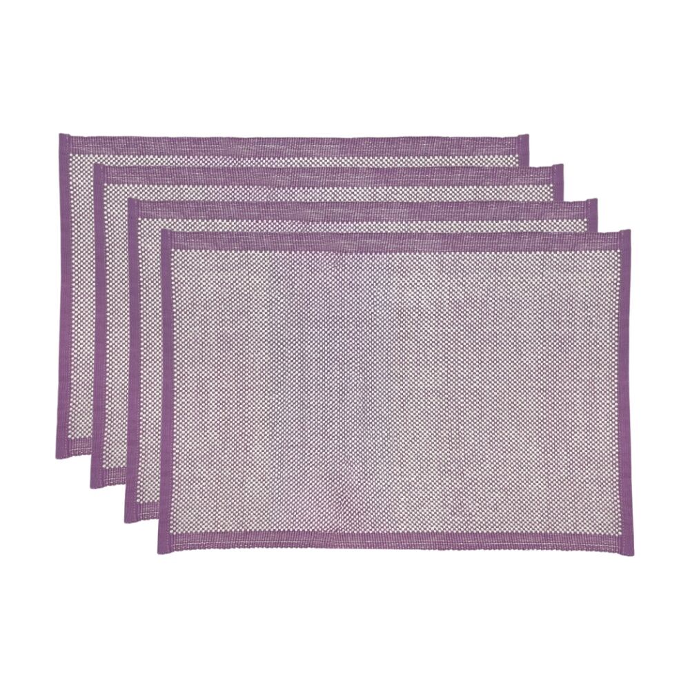 J.Elliot Home 4pc J.Elliot Home Heureuse Table Placemats Set 33x48x1cm Purple (2 Pack) — image 2