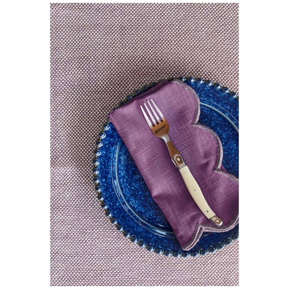 J.Elliot Home 4pc J.Elliot Home Heureuse Table Placemats Set 33x48x1cm Purple (2 Pack) — image 3