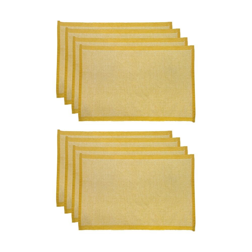 J.Elliot Home 4pc J.Elliot Home Heureuse Table Placemats Set 33x48x1cm Yellow (2 Pack)