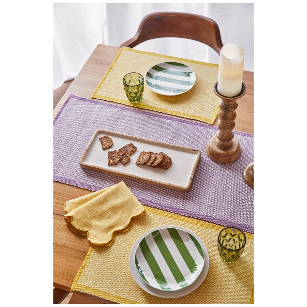 J.Elliot Home 4pc J.Elliot Home Heureuse Table Placemats Set 33x48x1cm Yellow (2 Pack) — image 3