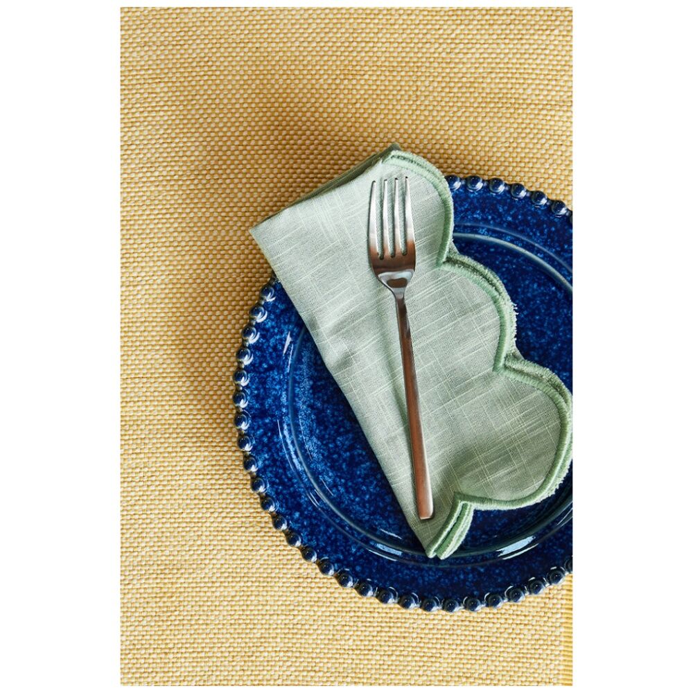 J.Elliot Home 4pc J.Elliot Home Heureuse Table Placemats Set 33x48x1cm Yellow (2 Pack) — image 4