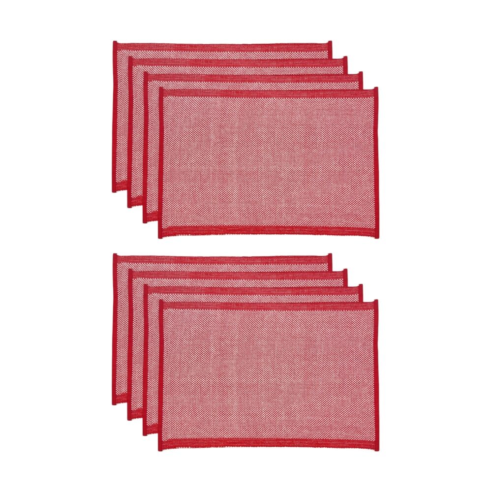 J.Elliot Home 4pc J.Elliot Home Heureuse Table Placemats Set 33x48x1cm Red (2 Pack)