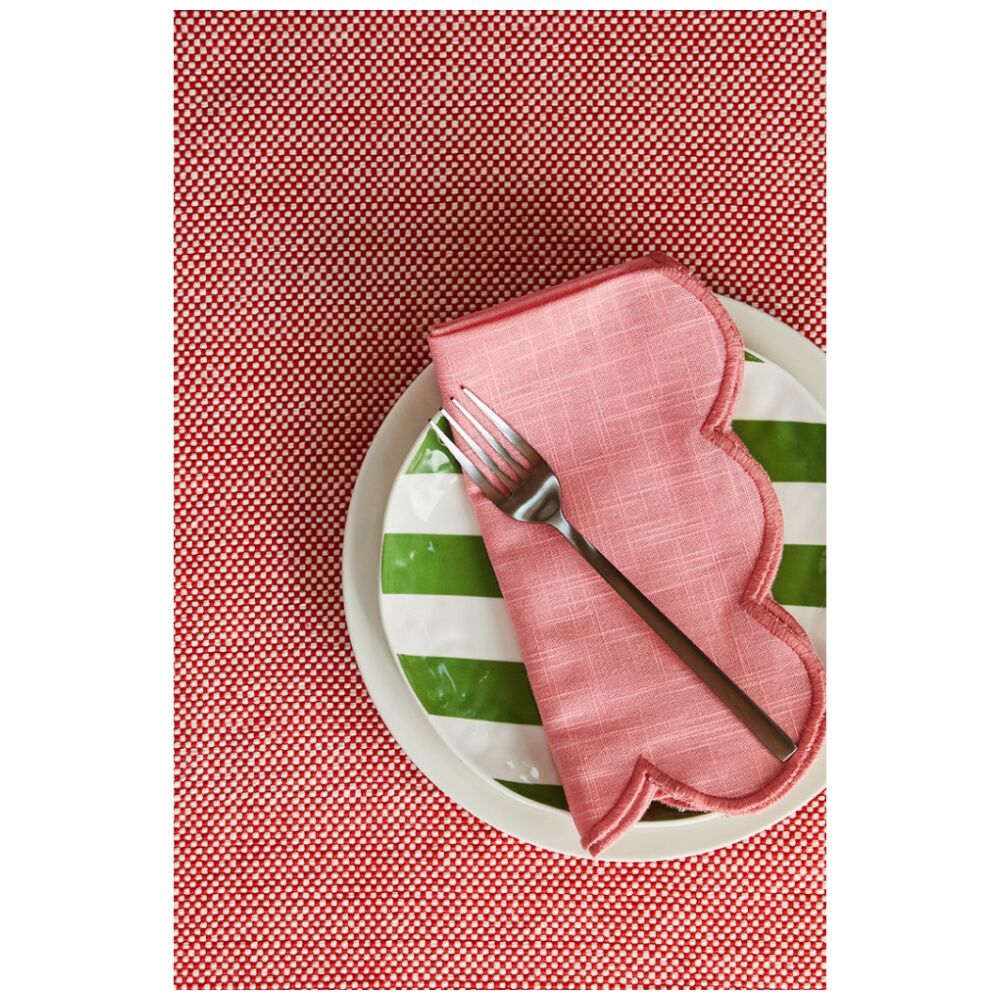 J.Elliot Home 4pc J.Elliot Home Heureuse Table Placemats Set 33x48x1cm Red (2 Pack) — image 3