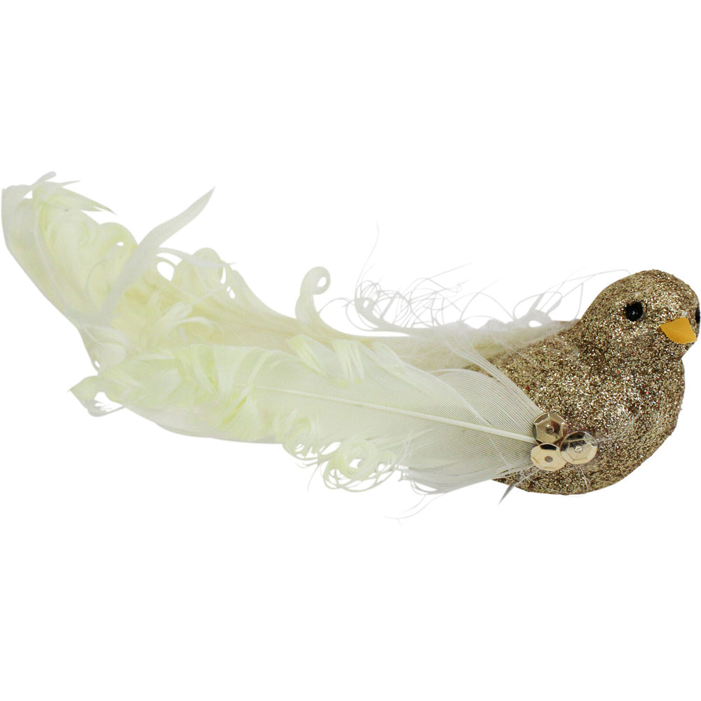 LVD Clip Birds Home/Living Room Christmas Tree Display Decor 14cm Gold (8 Pieces) — image 2