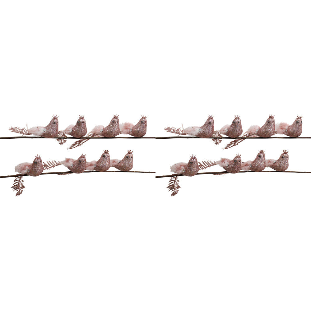 LVD 8pc LVD 16cm Clip Birds Leaf Dusty Home/Living Room Decor (2 Pack)