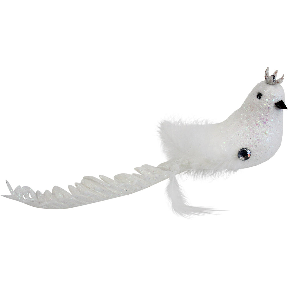 LVD Clip Birds Leaf Home/Living Room Xmas Tree Display Decor White 16cm (8 Pieces) — image 2