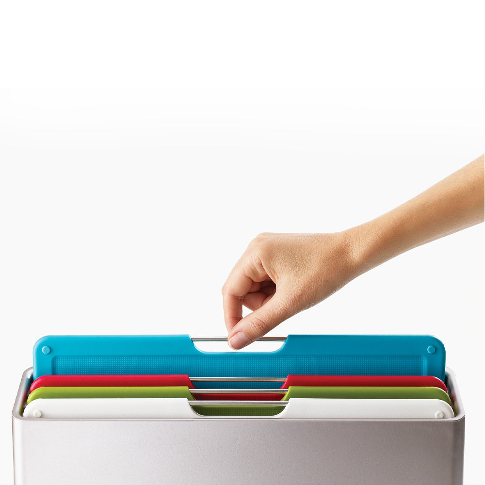Joseph Joseph Folio 20x30cm Regular Colour Coded Chopping Board Set Silver (4 Pieces) — image 2