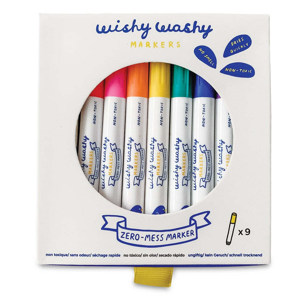 Jaq Jaq Bird Wishy Washy Odorless Erasable Markers Kids/Children Art 3y+ (9 Pack)